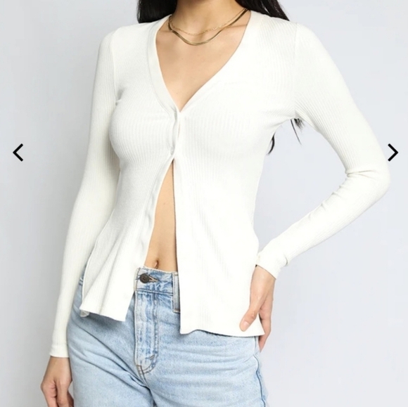 The Range Alloy Ribbed LS Button Down Cream Size S - Picture 8 of 8